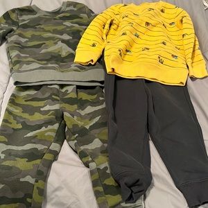 2 boys sweat outfits